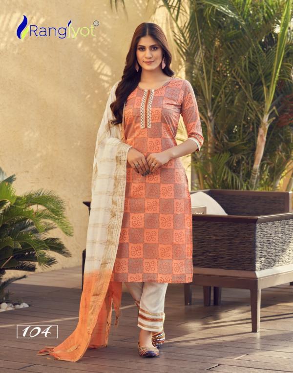 Rangjyoti Saheli 101 Stylish Wear Chanderi Cotton Designer Readymade Suit